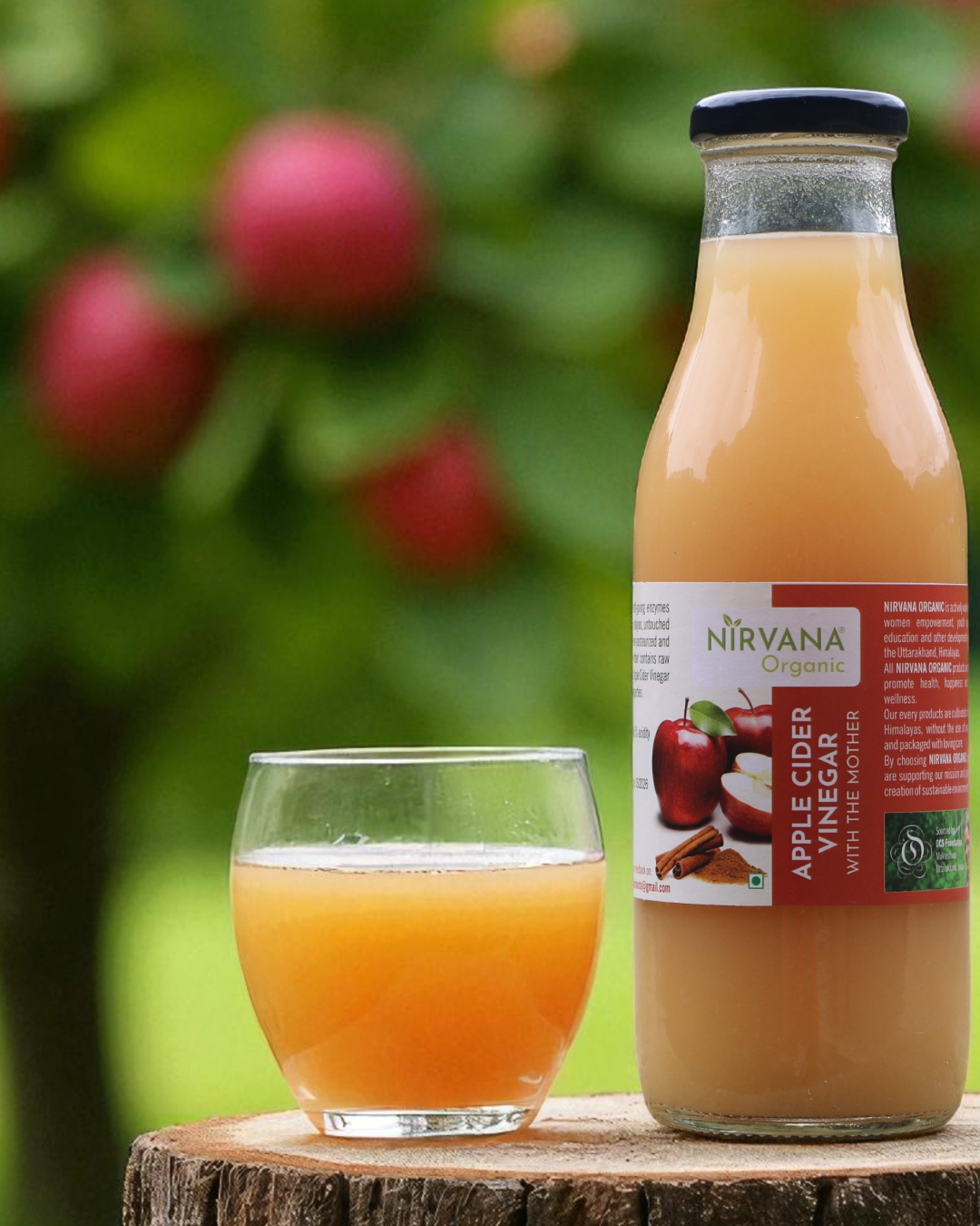 Organic Apple Cider Vinegar with the Mother, Pure Himalayan Goodness(500ml)