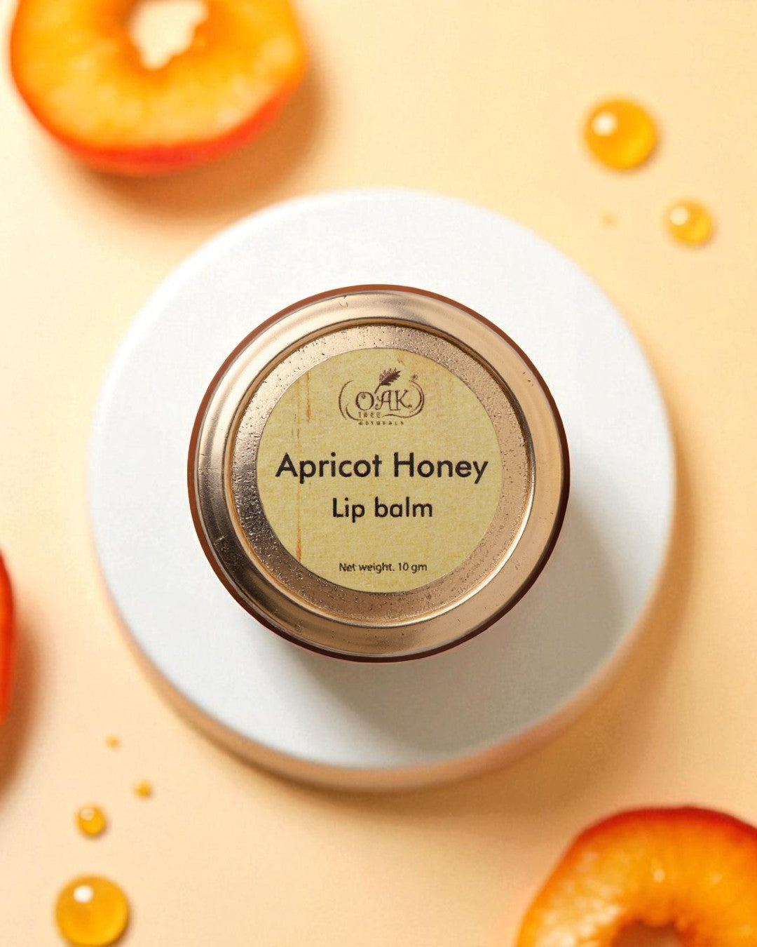 Apricot Honey Lip Balm for Soft Lips | Natural Lip Care with Vitamin E (10gms)