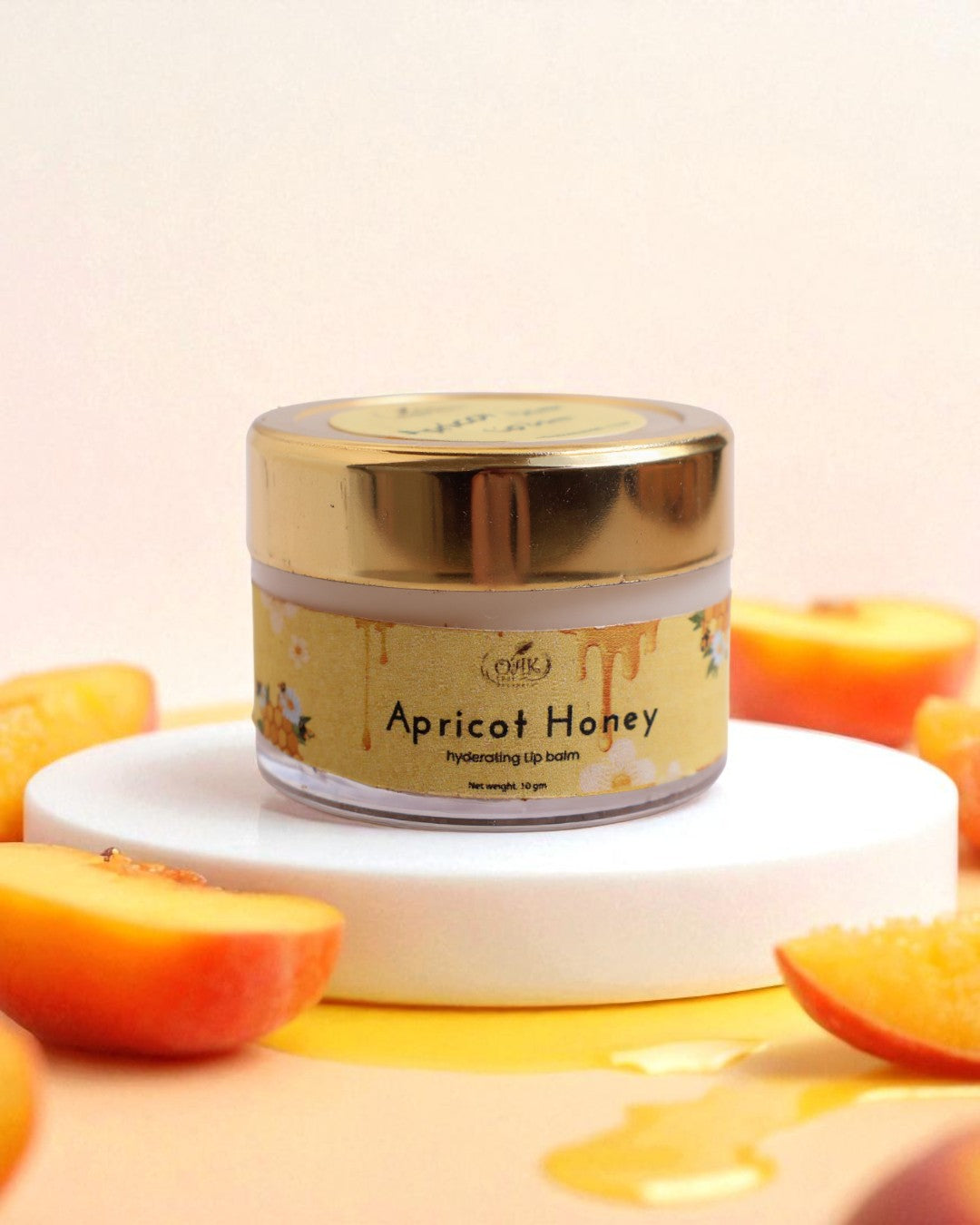 Apricot Honey Lip Balm for Soft Lips | Natural Lip Care with Vitamin E (10gms)