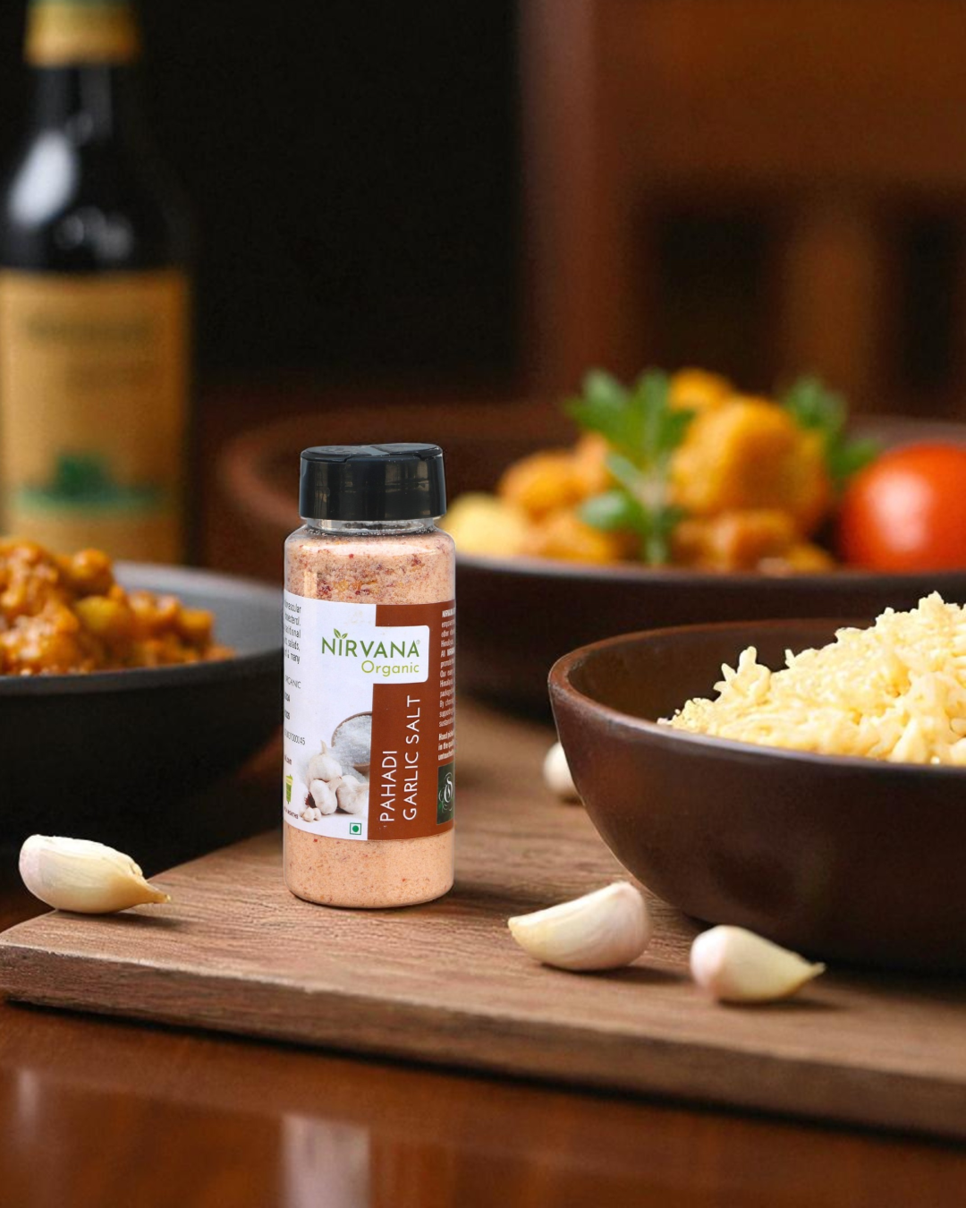 Pahadi Lehsun Namak-Himalayan Garlic Salt-Hand Made by Traditional Stone Grinding-Best for Heart Health (150gms)