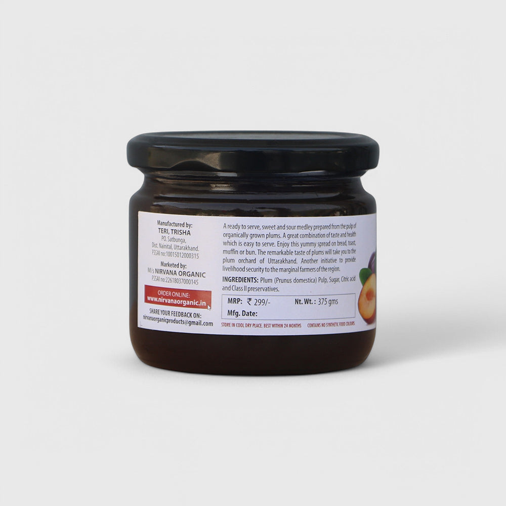 organic plum jam