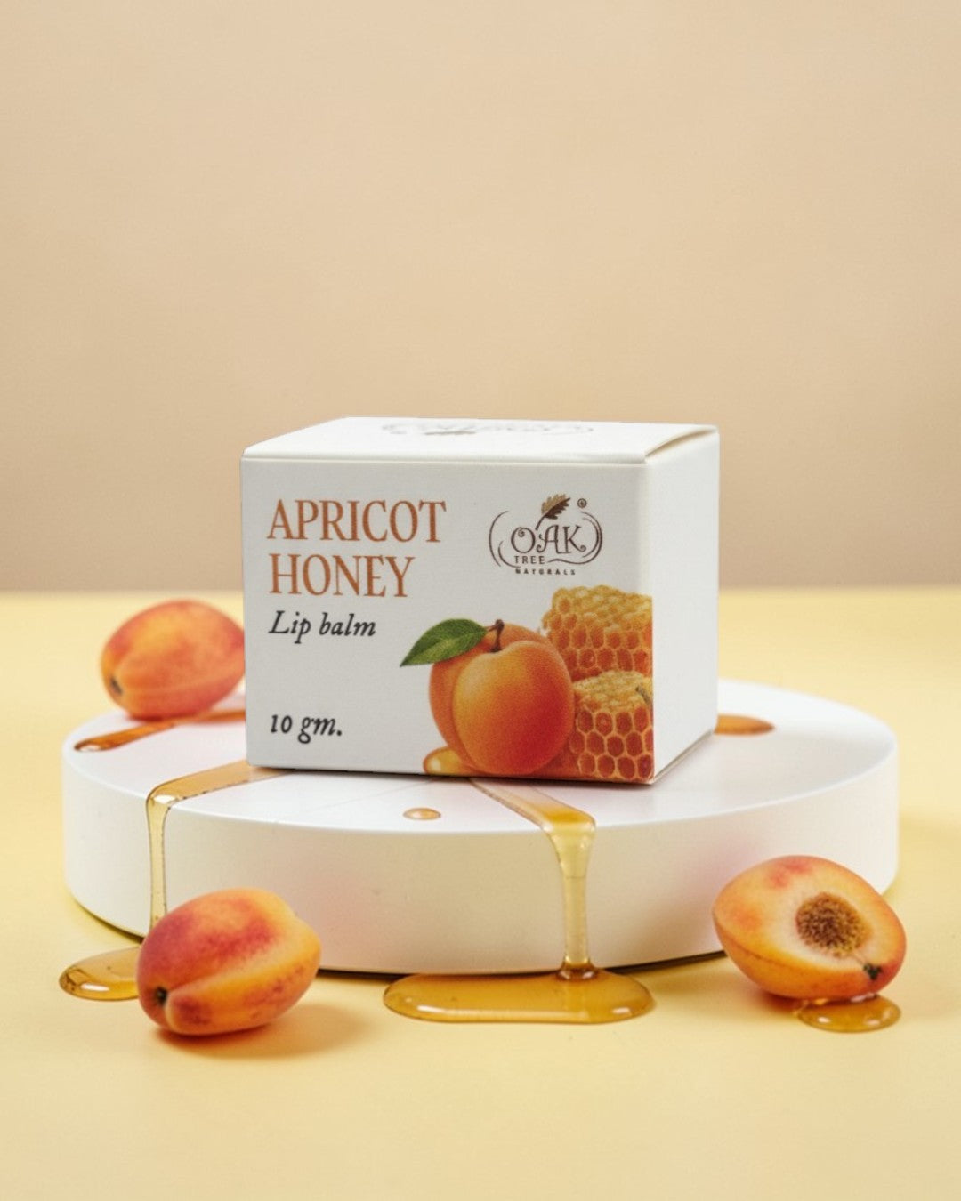 Apricot Honey Lip Balm for Soft Lips | Natural Lip Care with Vitamin E (10gms)