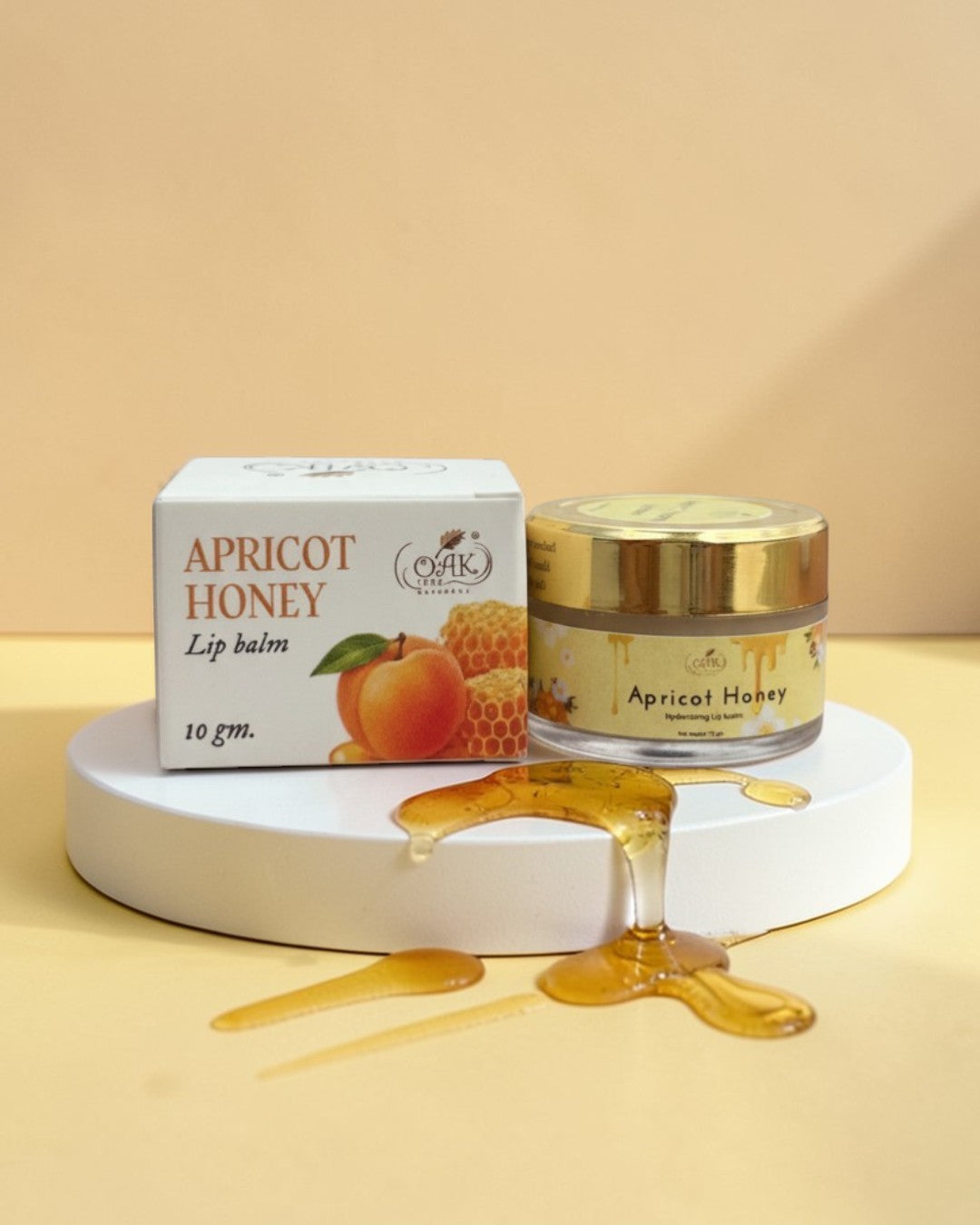 Apricot Honey Lip Balm for Soft Lips | Natural Lip Care with Vitamin E (10gms)