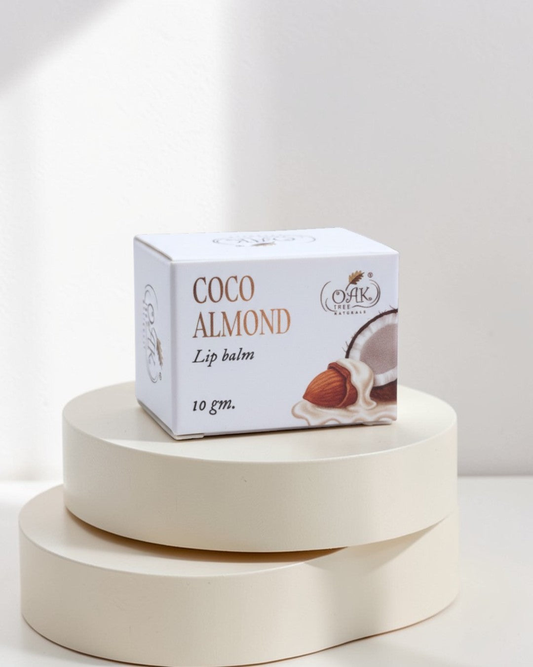 Natural Almond Coconut Lip Balm | Moisturizing Lip Care for Dry Chapped Lips (10g)