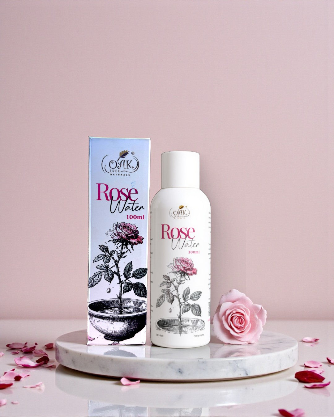 Premium Rose Water Face Mist | Pure Gulaab Jal Mist | Made from Real Damask Roses (100ml)
